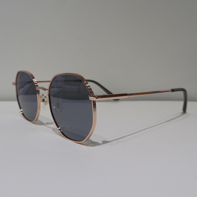 Rose Gold Anti Sun Glare Sunglasses 54x20mm Reflective Coating